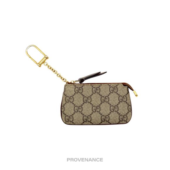 🔴 Gucci Key Pouch Cles - GG Supreme Brown - Picture 2 of 8